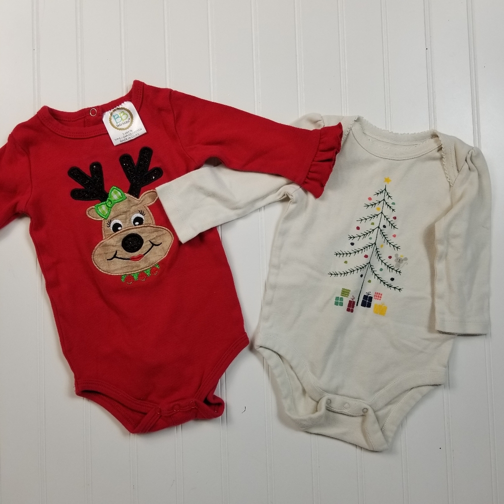 Holiday Onesie Set‎ 3-6M Baby Gap